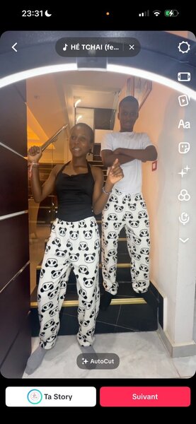 Pantalons Pyjama Panda