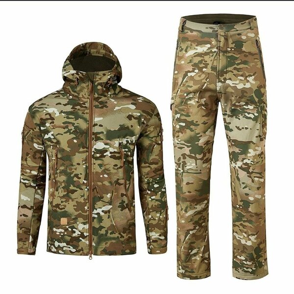 Тактическая камуфляжная мужская куртка в стиле