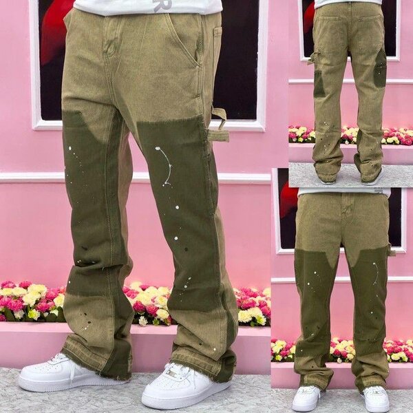 Pantalon cargo vert homme