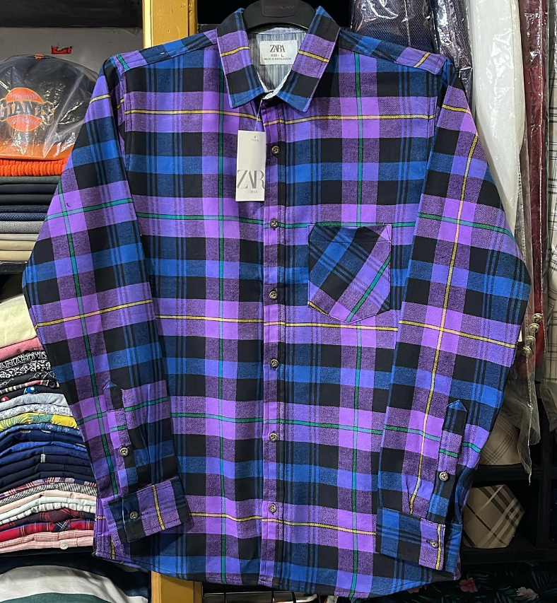 ZARA Mens Casual checked SHIRT