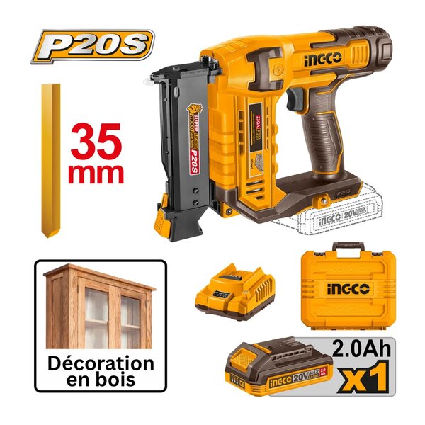 Cloueuse sans fil INGCO 20V