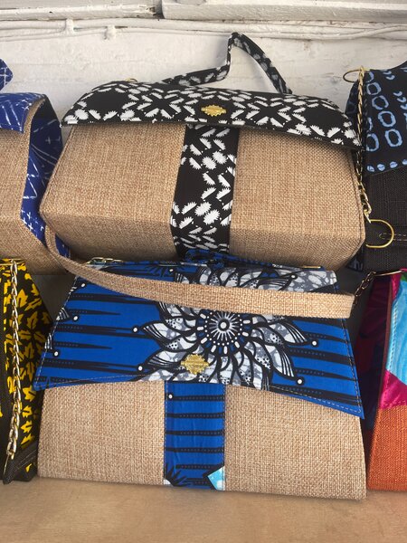 Sac coloré en tissu africain