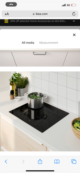 IKEA TREVLIG Kitchen Induction hobs
