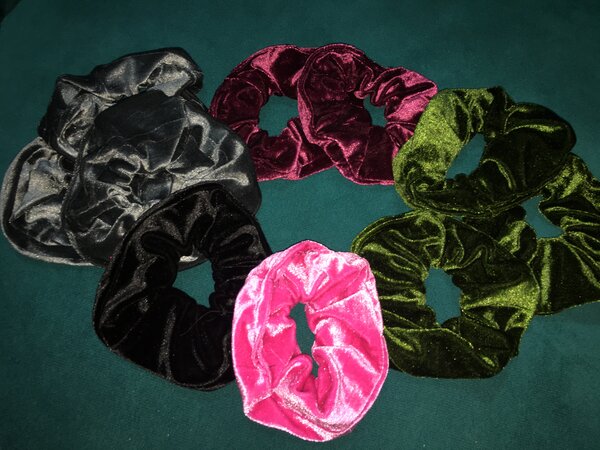 Chouchous en velours colorés