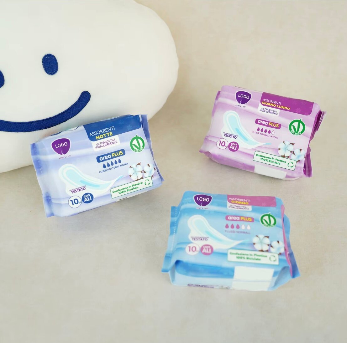 Serviettes hygiéniques jour-nuit