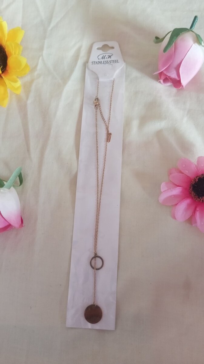 Collier pendentif cercle moderne