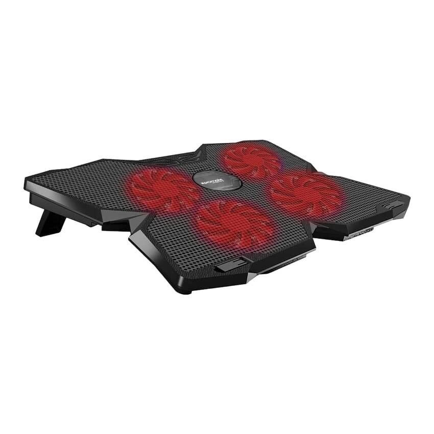 Promate Ergonomic Laptop Cooling Pad With Silent Fan technol