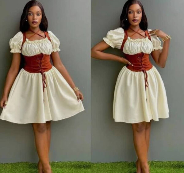 Robe corset style médiéval