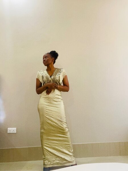 Gold Dinner Dress