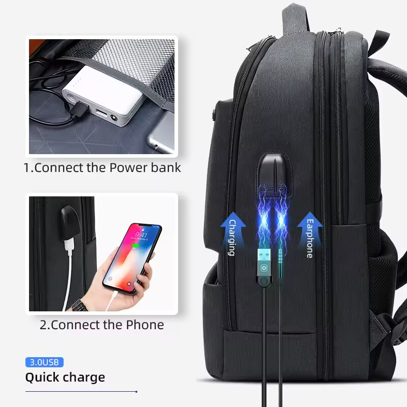 Sac à dos d'affaires Noir. Wiersoon