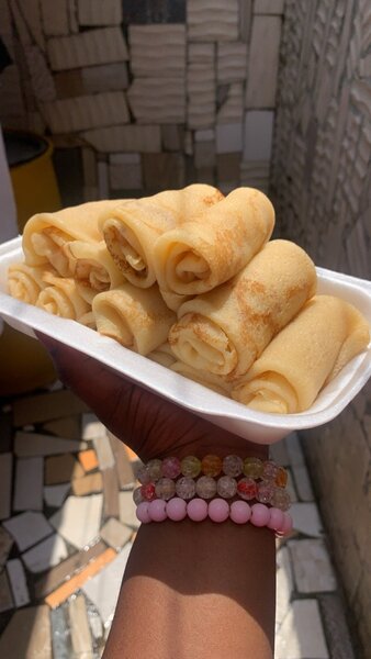 10 Crêpes nature en rouleaux