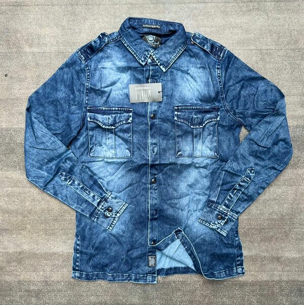 Chemise en jean décontractée