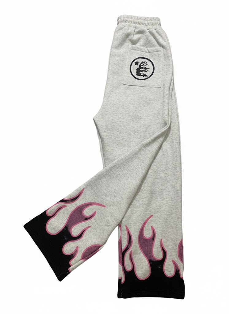 Pantalon de survêtement à motif flamme