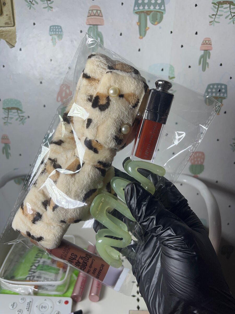 Chouchou peluche et gloss