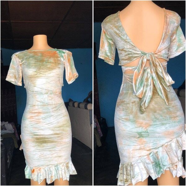 Robe d'été à rayures chic