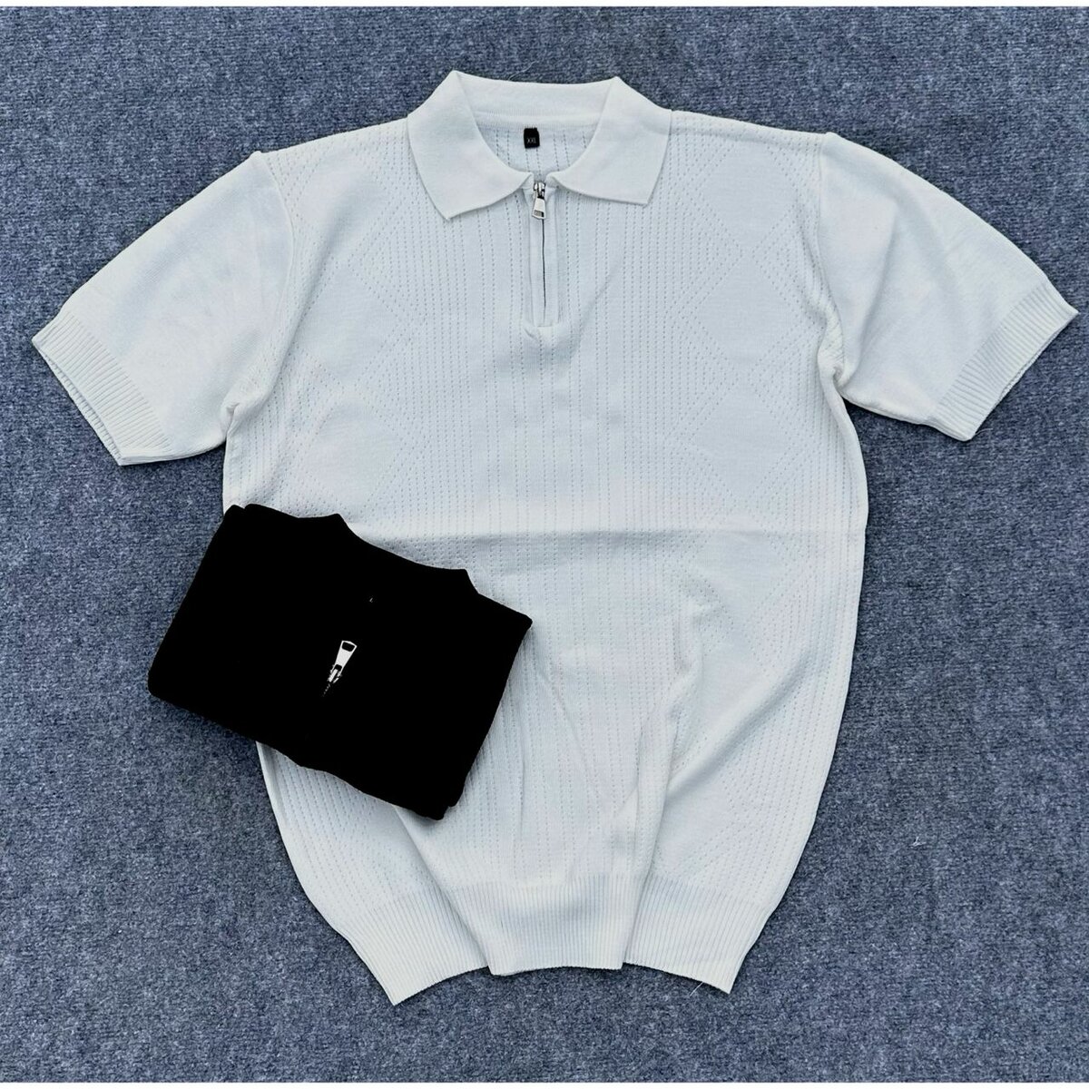 Polo en tricot élégant homme