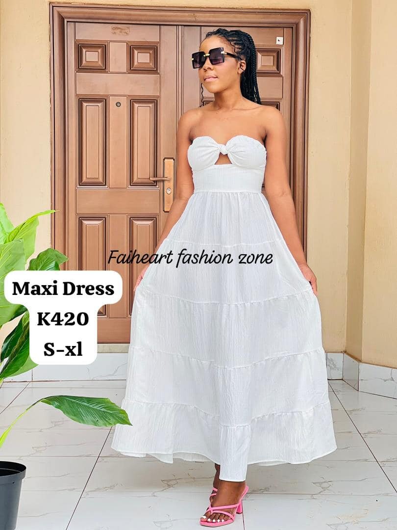 Women's White Off-the-Shoulder Dress S-xl