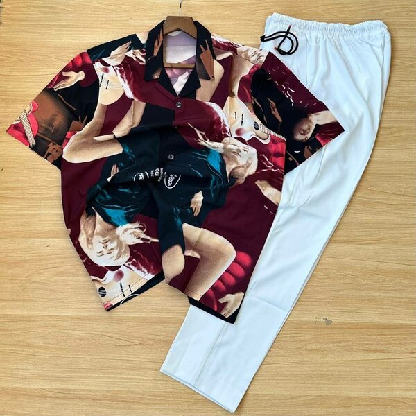 Solid fashion top and down