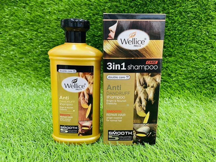Wellice PRO-V 3 in 1 Ginger essence for hair Shampoo 400ML