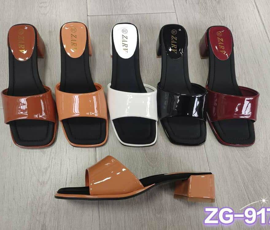 Women's block half shoe heel