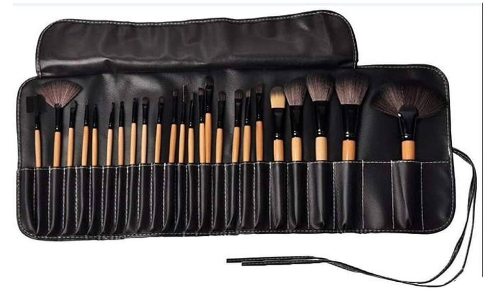 24 pieces of Makeup brushes in one and comes with its bag