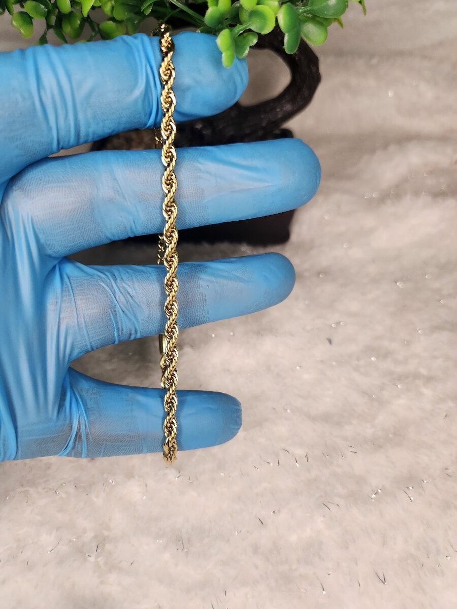 Bracelet chaîne or croix