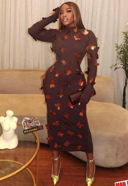 Robe élégante imprimée