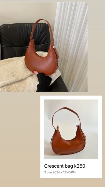 Trendy crescent Bag
