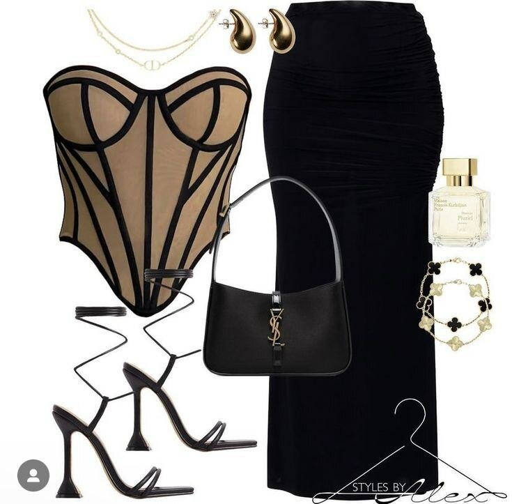 Top Corset Évasé Transparent