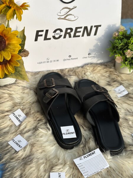 Sandales en cuir pour homme