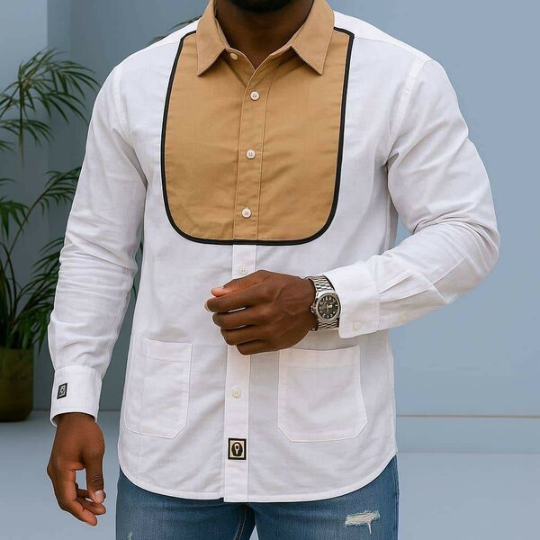 Chemise Homme Bicolore Élégante