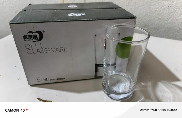 06 Verres en verre transparent