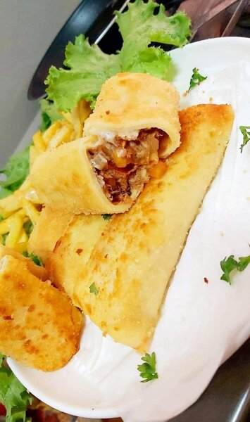 Crêpes panées viande hachée