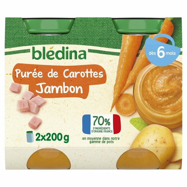 Bledina purée carotte jambon