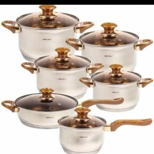 Stainless cookware 12pcs set