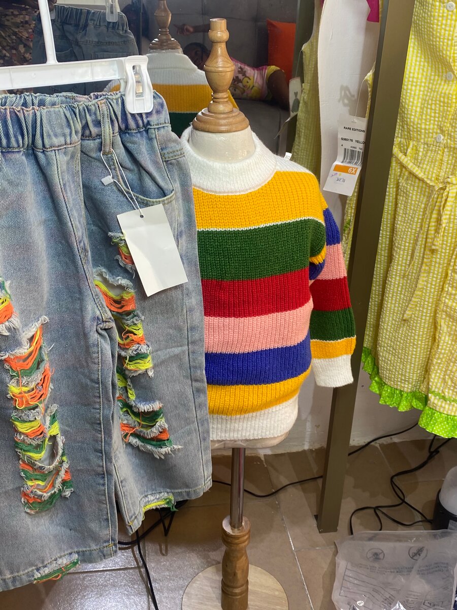 Colorful Kids' Striped Sweater