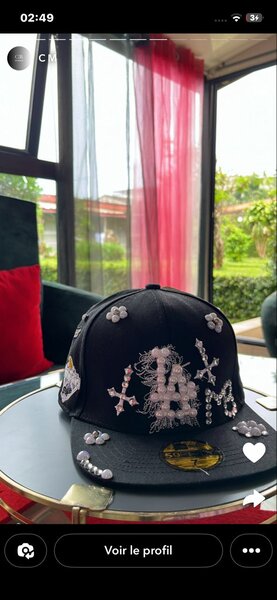 Casquette Strass Personnalisée