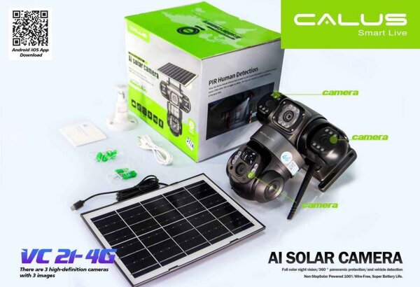 Caméra Solaire Extérieure CALUS AI