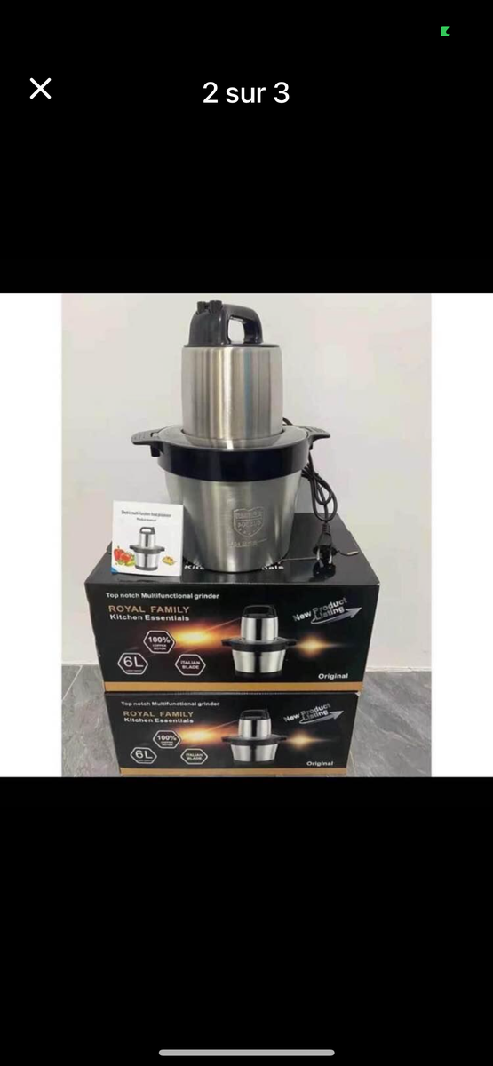 Hachoir Électrique 6L Inox