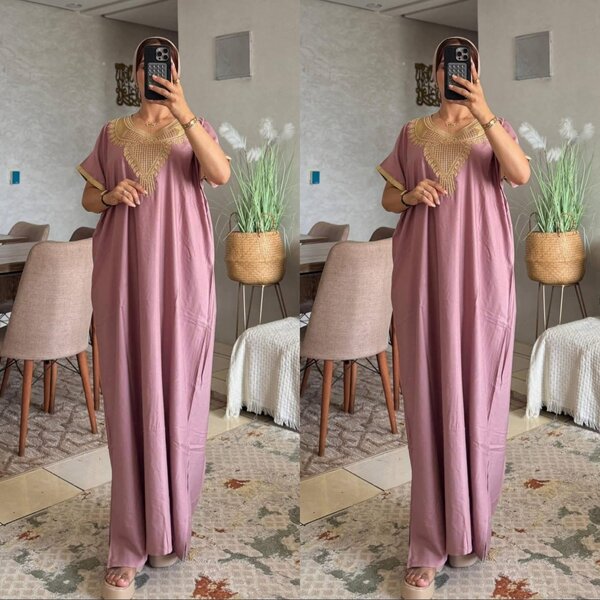 Boubou marocain avec broderie