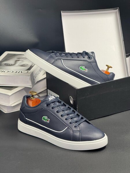 LACOSTE NAVY AND WHITE