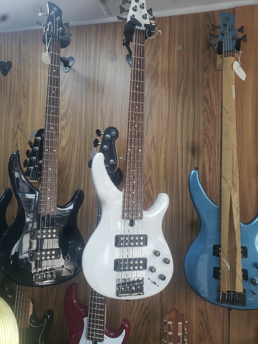 Electric Bass Guitar - White