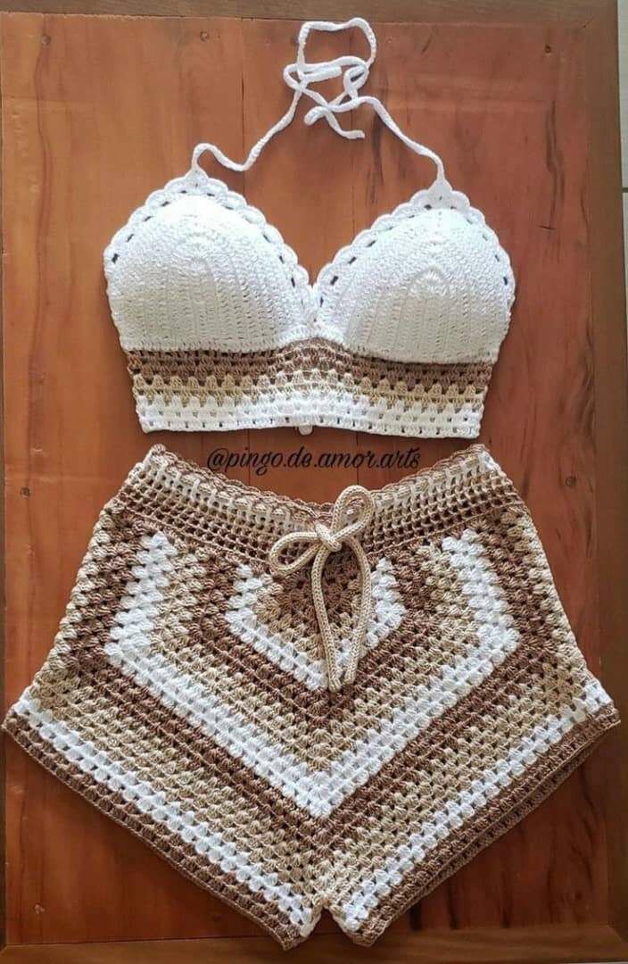 Bikinis crochet modernes