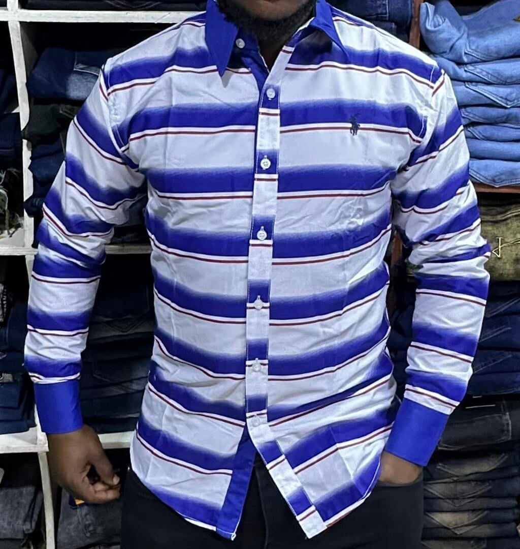 Chemise rayée homme classique