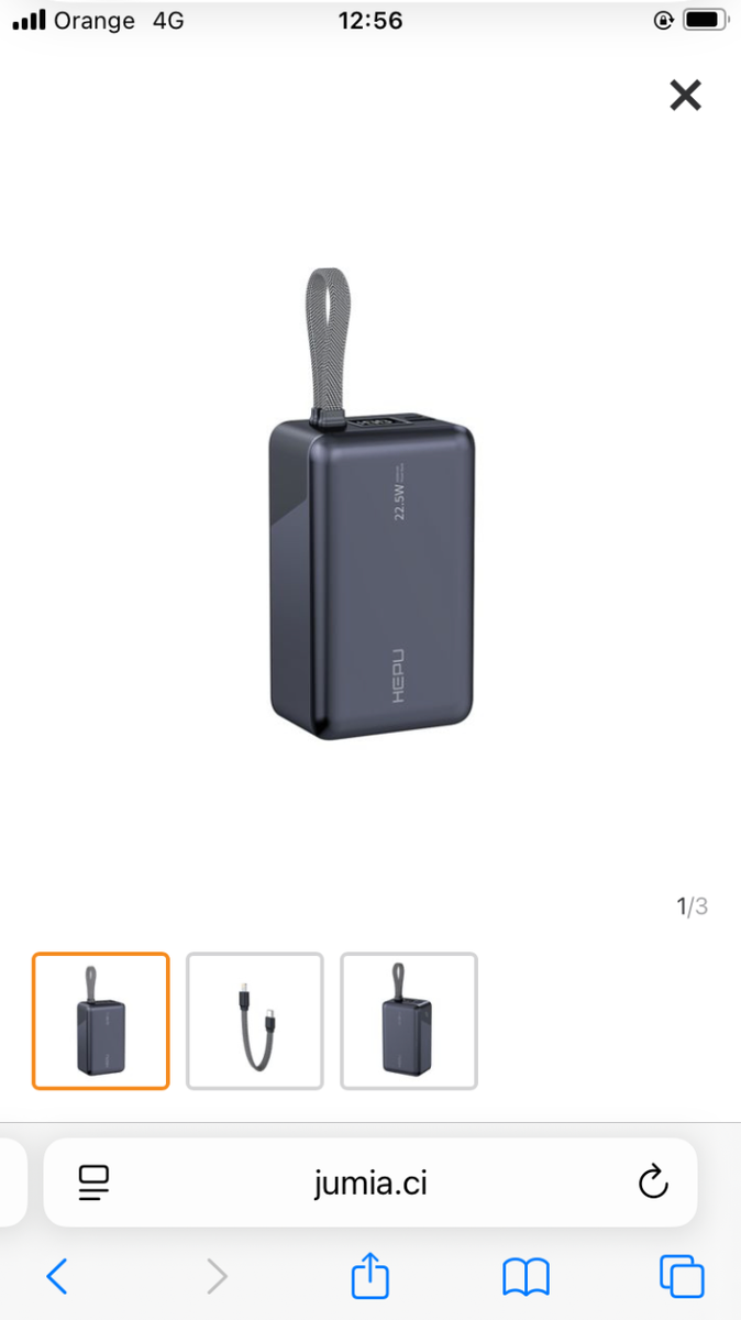 Chargeur Portable 10000mAh 22.5W