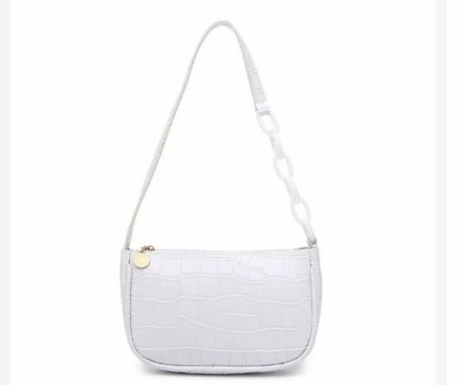 Sac à main croco blanc élégant