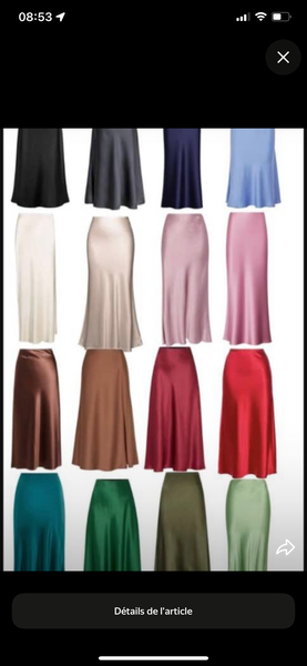 Jupe Satinée Élégante