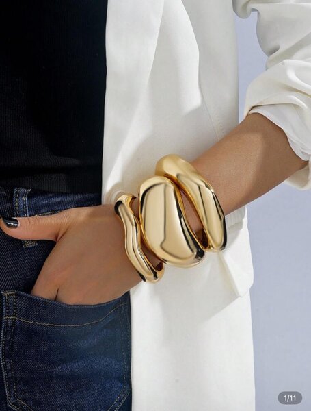 Bracelet en acier doré