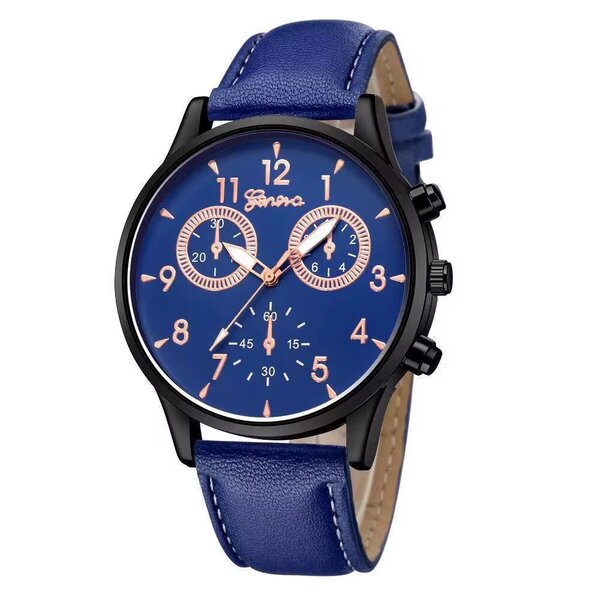 Montre homme élégant cuir