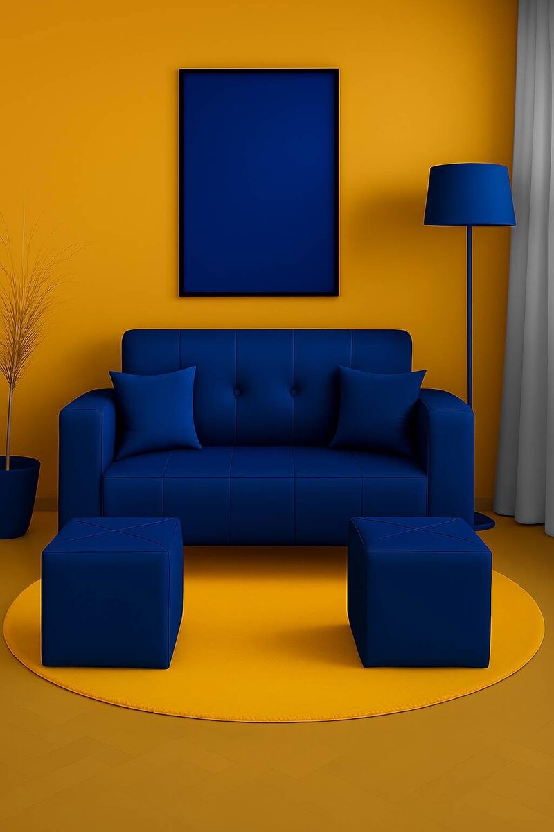 Canapé coloré et élégant